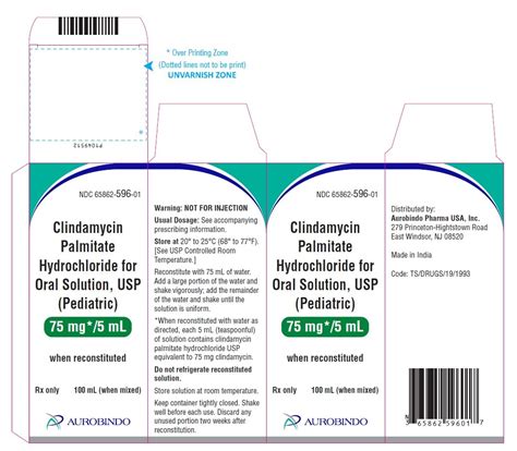 Clindamycin Palmitate Hydrochloride Granules Fda Prescribing