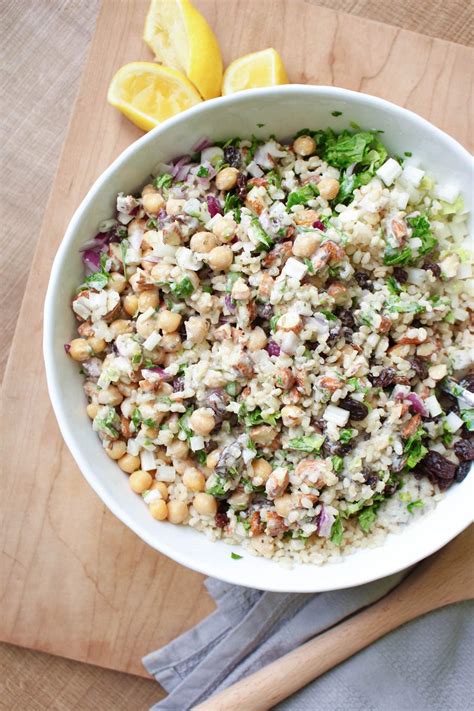 Brown Rice Salad With Italian Tahini Dressing The Conscientious Eater