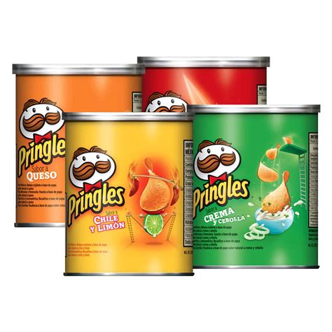 Papas Pringles Surtido 40grs 4pz 157grs Bodegas Alianza