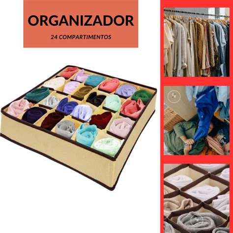 Organizador De Gaveta Com 24 Nichos Shopee Brasil