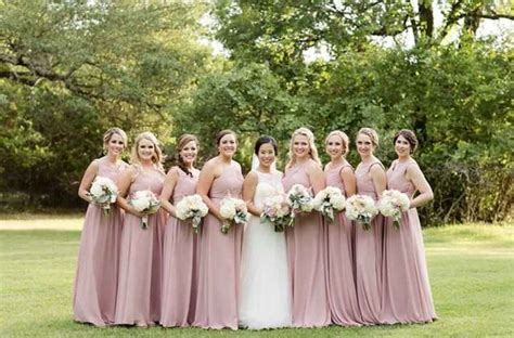 Dusty Rose Mauve Bridesmaid Dresses Best Sale