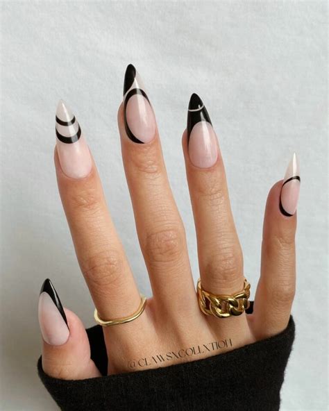 The Modern Basics Black And Nude Nail Designs Nail Designs Daily