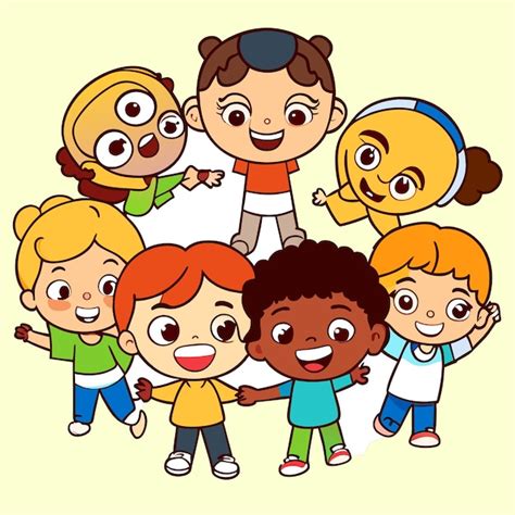 Premium Vector Flat Design Of Multicultural Children Engaged In