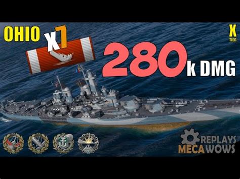 Battleship Ohio Kills K Damage World Of Warships Gameplay