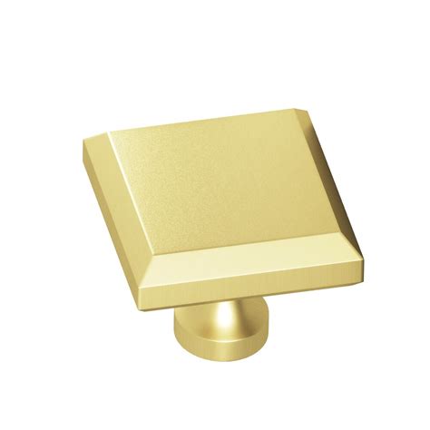 Antimicrobial Agion Knobs Collection 1 5 Square Beveled Cabinet Knob With Flared Post In