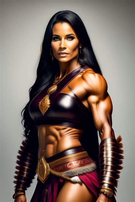 Lexica Full Body Portrait Thin Muscular Viking Amazon Warrior Woman