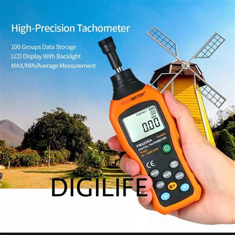 Jual Tachometer Data Logger Peakmeter PM6208A RPM Tester MS6208A Taco