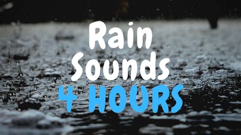 Rain Sounds For Sleeping Relaxing Meditation Study 4 Hours