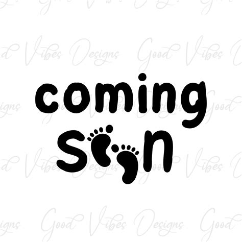 Baby Coming Soon Png Download Pregnancy Announcement Etsy