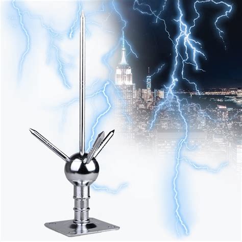 Dsled Lightning Rods For Home House Roof Kit Detachable