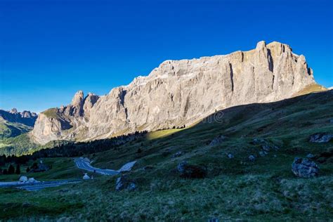 Panorama of the Alpes at Canazei in Dolomites, Trentino Alto Adige ...