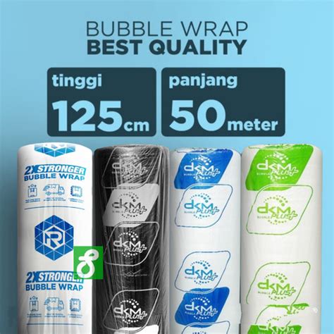 Jual Bubble Wrap Roll Bening Tebal Termurah Buble Putih Hitam Dkm X