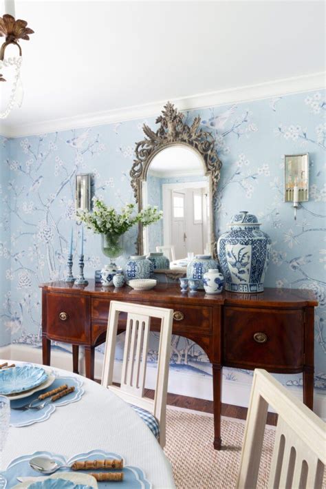 Style Profile Samantha Varvel The Glam Pad Dining Room Wallpaper