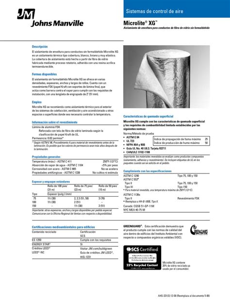 3 Duct Wrap Microlite Pdf Revestimiento Laminado Metalmecánica