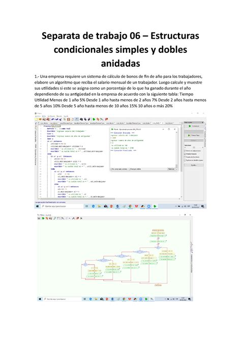 Separata De Trabajo Semana Algoritmos Separata De Trabajo