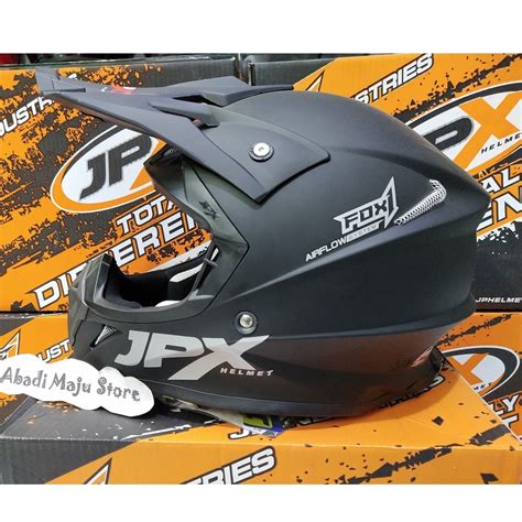 Jual Helm JPX Cross Solid Black Doff Original Shopee Indonesia