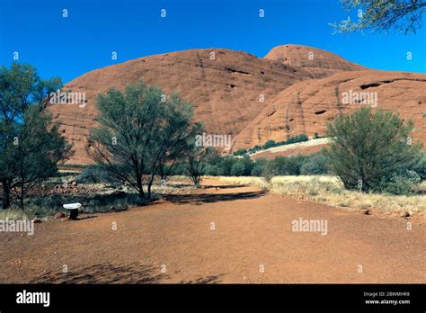 Aerial view lake amadeus uluru kata tjuta national park hi-res stock ...