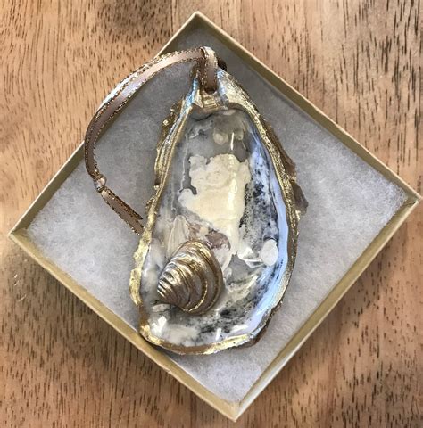 Pawleys Island Shell Oyster Ornament Pendant Imperial Venus Etsy