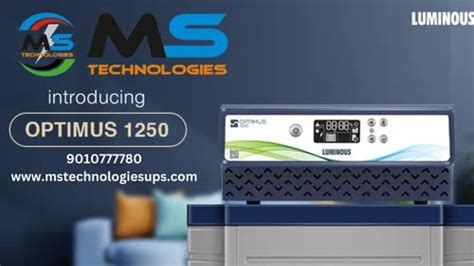 Luminous Optimus 1250 Sine Wave Home UPS At Rs 7500 Pure Sine Wave