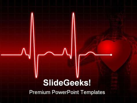 Ecg Medical Powerpoint Template 0610 Powerpoint Templates Powerpoint