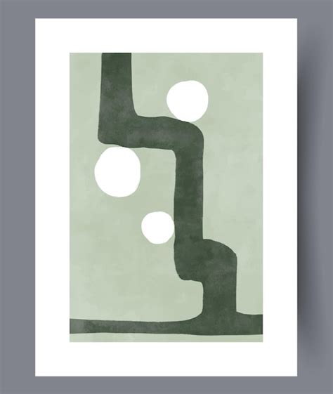 Premium Vector Abstract Figures Aesthetics Wall Art Print