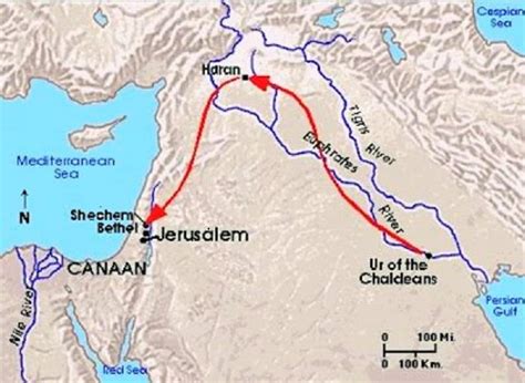 Abraham sale de Ur de los Caldeos hacía Canaán Primeros Cristianos