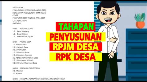 Tahapan Penyusunan Rkp Desa Dan Rpjm Desa Youtube