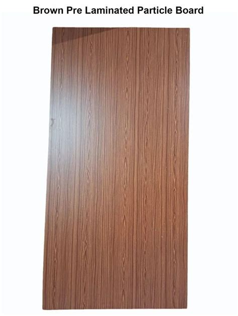 Popular Brown Pre Laminated Particle Board X Surface Finish