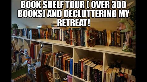 BOOK SHELF TOUR BOOK COLLECTION ABOUT 300 BOOKS Decluttering And