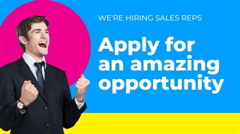 Sales Job We Re Hiring Sales Representatives Youtube