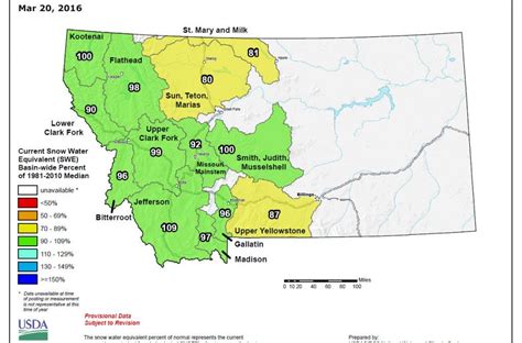 Montana Snotel Data For Mar 20 2016 Good News A Montana Fly