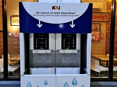 Tambah Fasilitas KAI Sediakan Water Station Layanan Isi Ulang Air