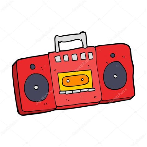 Cartoon tape recorder — Stock Vector © lineartestpilot #36253941