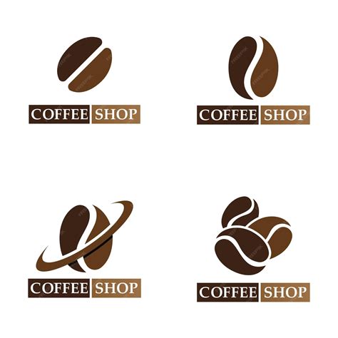 Coffee Bean Vector Logo