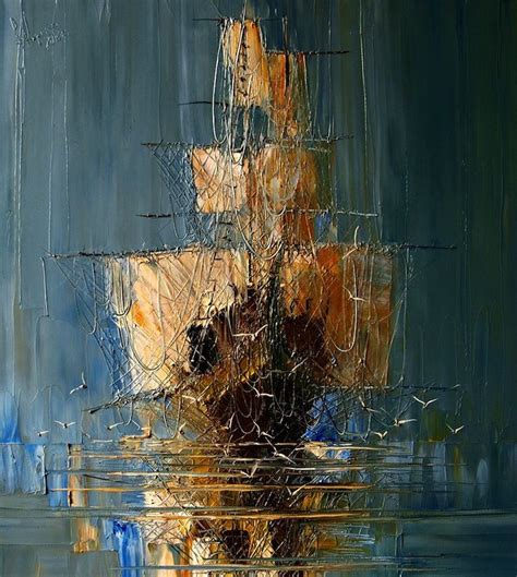 Masterful Textured Oil Paintings Of Ships At Sea Painting Fine Art