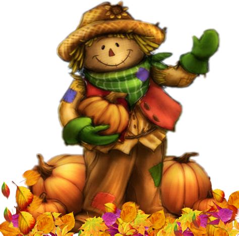 Download Transparent Scarecrow Png - Fall Scarecrow - ClipartKey