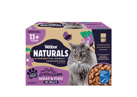 Webbox Naturals Senior 11 Pouch Multipack In Jelly Wet Cat Food Webbox