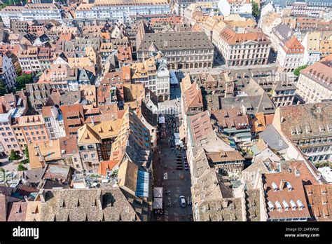 Aerial Cityscape View On The Old Town With Beautiful Rooftops In