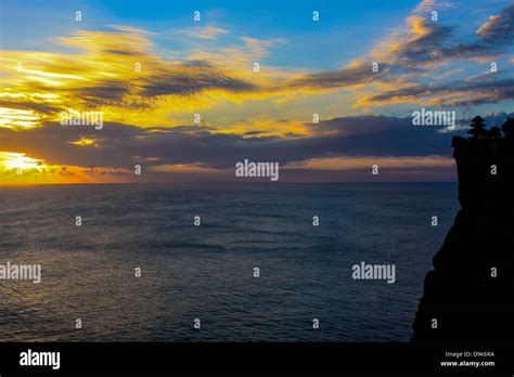 Sunset at the Uluwatu Temple, Bali, Indonesia Stock Photo - Alamy