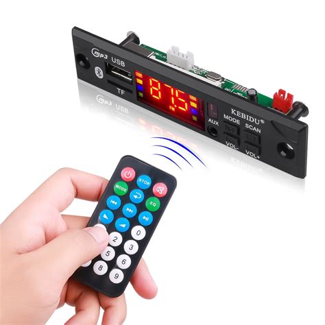 Rádio Modul Decodificador MP3 FM Bluetooth Sem Fio 5 12V Suporte WMA