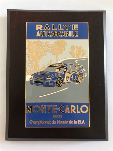 Rallye Plaque Maill E Me Dition Rallye Monaco Catawiki