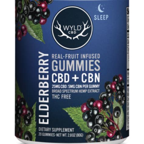 Cbd Cbn Elderberry Hemp Gummies Mg