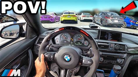 Chasing Bmw Drivers In A Straight Piped Bmw M4 F82 To Supercar Meet [loud Exhaust Pov] Youtube