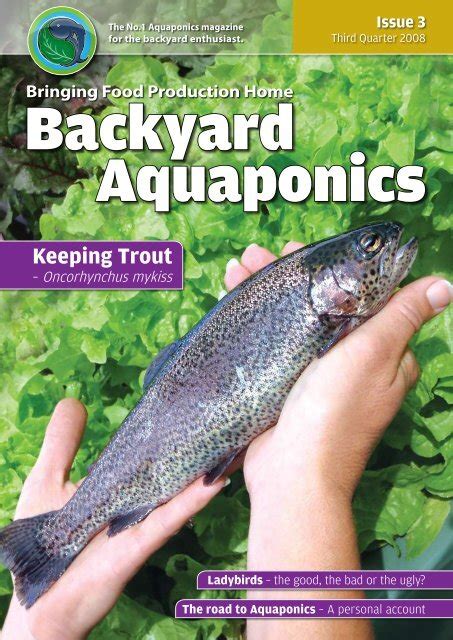 Using Trout In Aquaponics