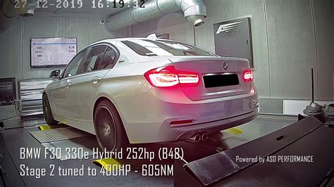 BMW F30 330e Hybrid 252hp B48 Stage 2 Tuned To 400HP 605NM