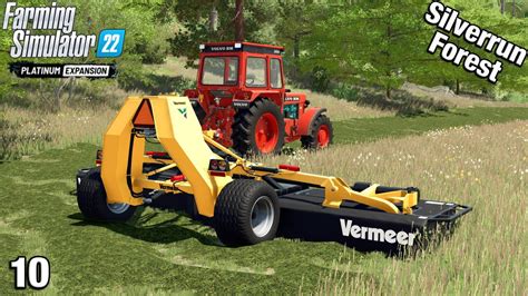 MOWING OUR NEW GRASS FIELD Farming Simulator FS22 Silverrun Forest Ep