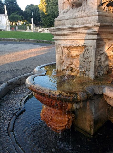 fountain villa borghese stock image image  beautiful