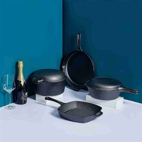 Bruntmor Pre Seasoned Cast Iron 6 Piece Pots And Pans Set Review