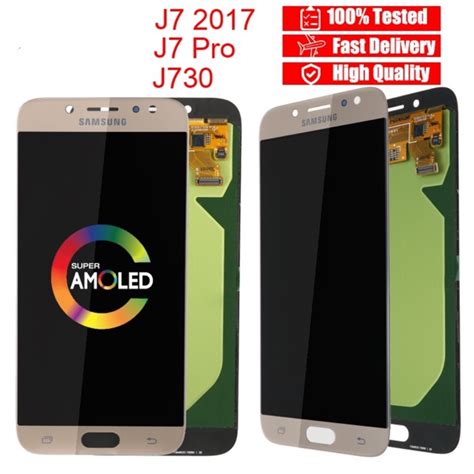 For Samsung J7 Pro 2017 J730 J730G DS AMOLED LCD Screen Shopee