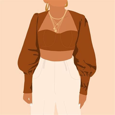 Brow Crop Top Fashion Illustration Fashion Sketches Fashion Vector